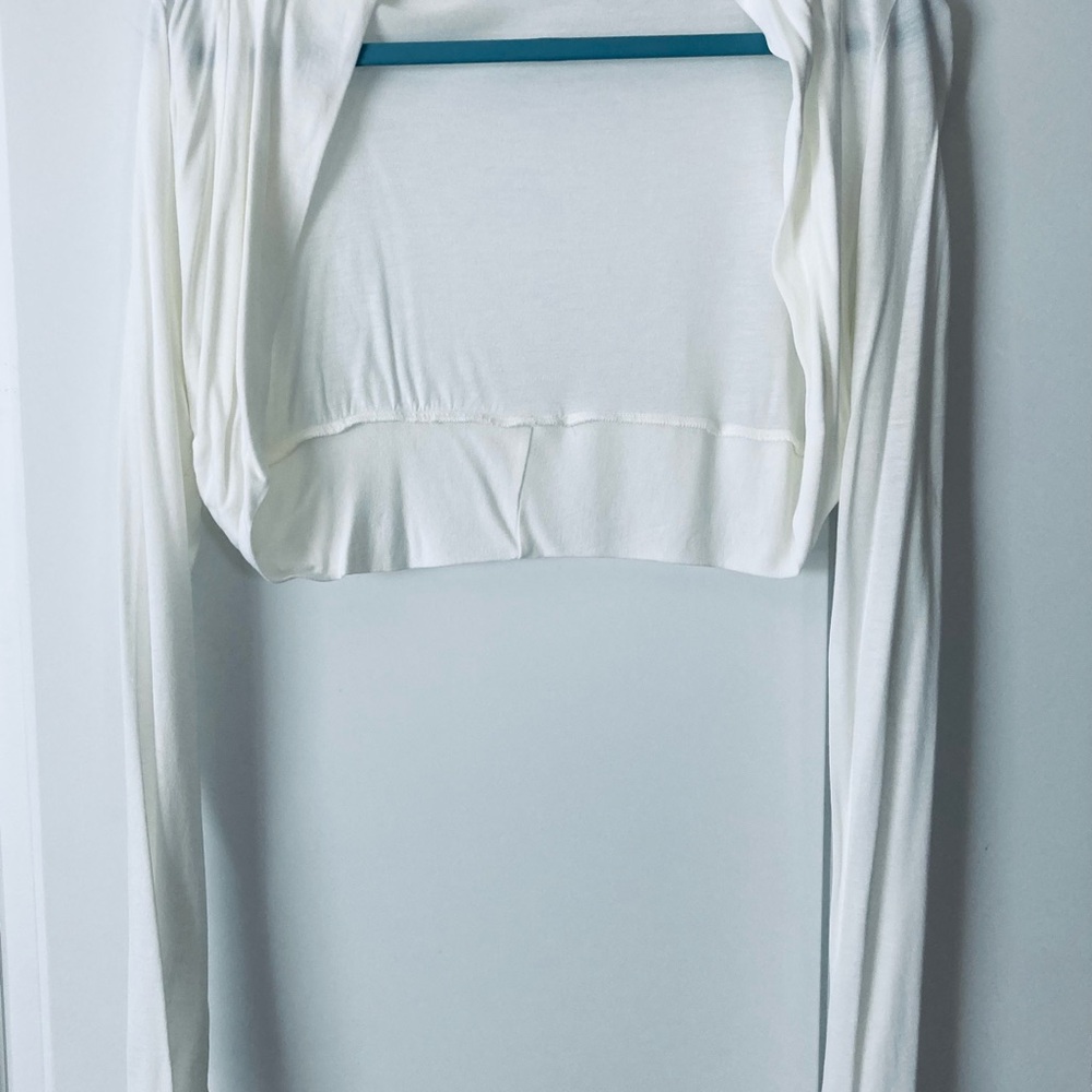 White Long Sleeve Shrug